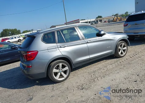 2017 BMW X3 Sdrive28I z USA, uszkodzony, nr VIN 5UXWZ7C32H0X42277